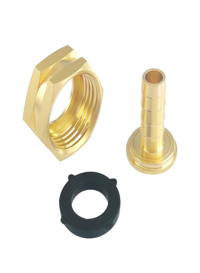 Hooshing 3/8" Garden Hose Repair Kit Male and Female Brass Hose Mender End Repair Connector with Clamps - Image 2